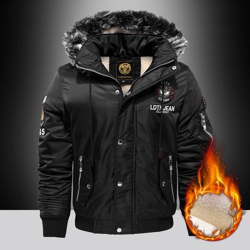 Thick Fashion Parka Coat Oversize Thick Warm Winter Jacket for Men