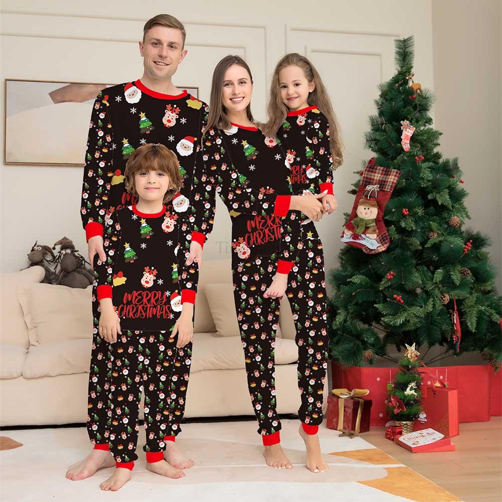 Family Matching Christmas Pajamas Sets for  Mother, Daughter, Father, Kids