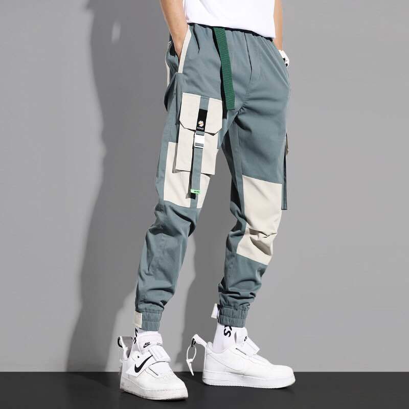 Hip Hop Cargo Pants Men's Streetwear Cotton Joggers Fashion Sweatpants  Harem Trousers