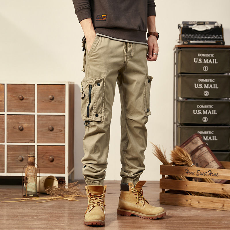 Men's Cargo Pants Multi Pocket Trousers Casual Military Cotton Pants  Plus Size Pantalon Cargo for Men