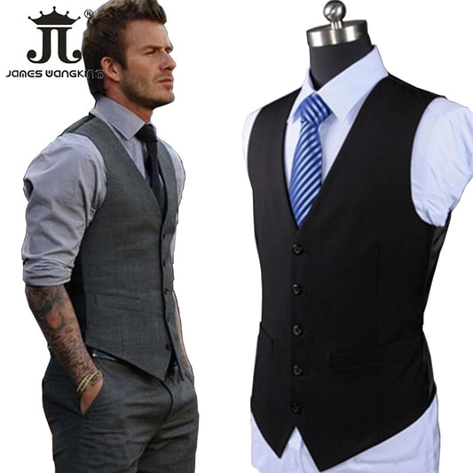 High-quality  Cotton Men's Fashion Design Suit High-end Men's Business Casual Suit Vest