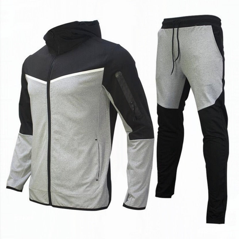 Men's Tracksuits 2 Piece Set Sports Suit Jogging  New Brand Designer Style Tech Sweatpants