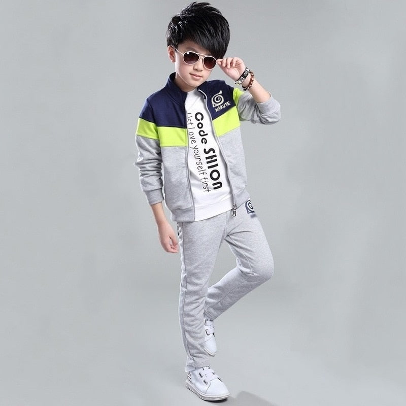 Teenage Children  Costume Tracksuit Camouflage Tops  & Pants 2pcs Outfits Set