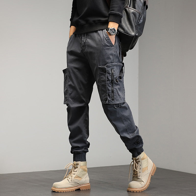 Men's Cargo Pants Multi Pocket Trousers Casual Military Cotton Pants  Plus Size Pantalon Cargo for Men