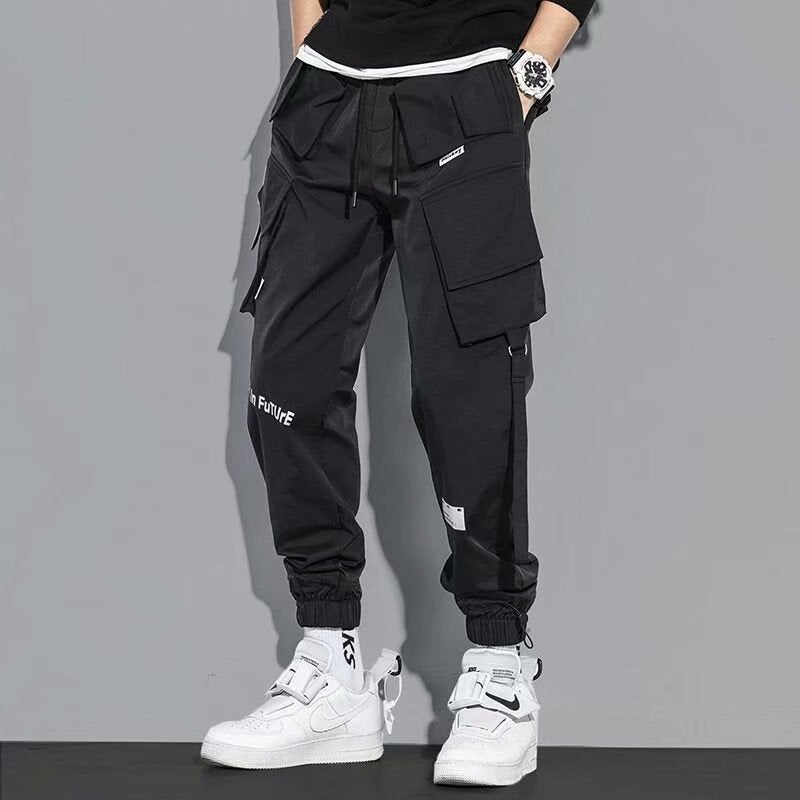 Men's Cargo Pants Fashion Hip Hop Multi-pocket Trendy Trousers Streetwear Joggers