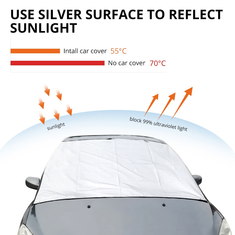 Car Sunshade Cover for Snow,  Ice  and  Windshield