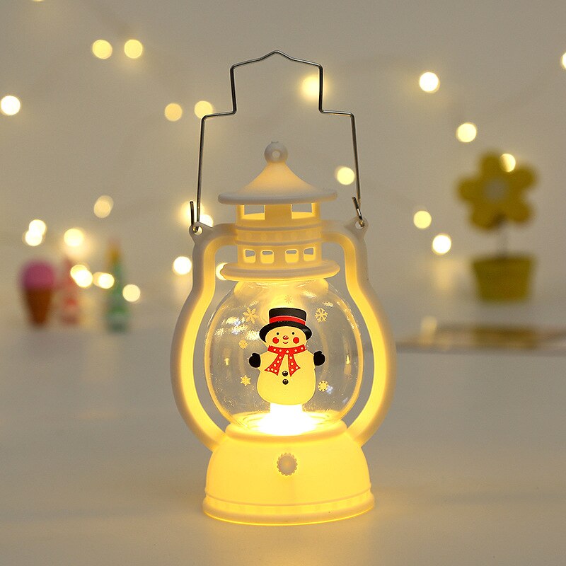 Christmas LED Wind Lights Lantern Lamp for Christmas and New Year Home Decor and Gifts