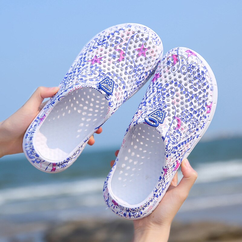 Fashion Ladies Beach Breathable Mesh Slippers Slippery Clogs Shoes