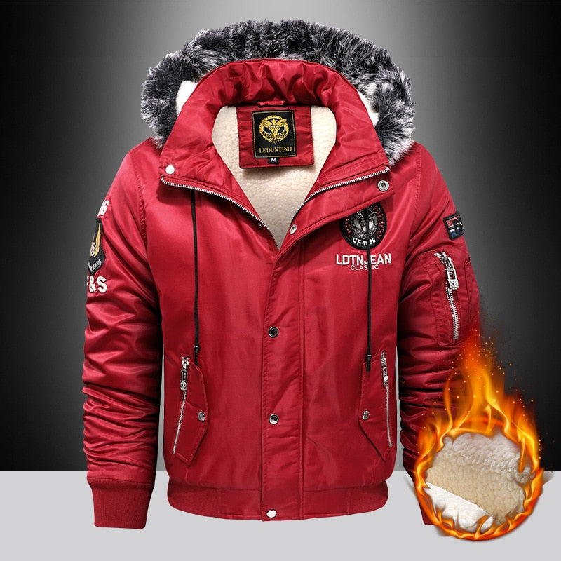 Thick Fashion Parka Coat Oversize Thick Warm Winter Jacket for Men