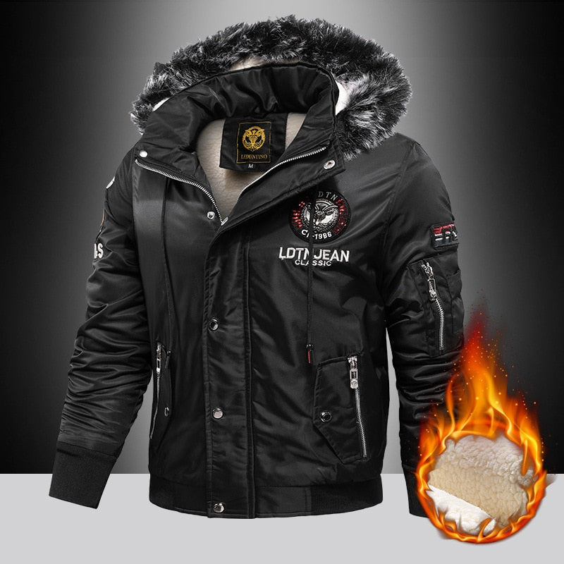 Thick Fashion Parka Coat Oversize Thick Warm Winter Jacket for Men