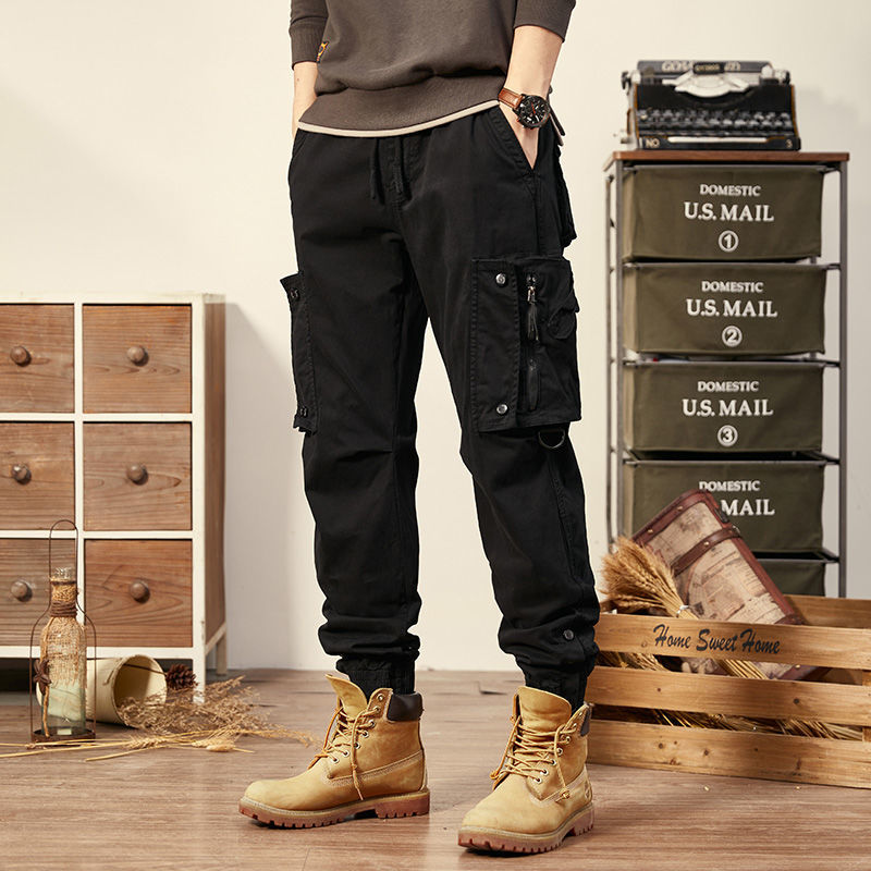 Men's Cargo Pants Multi Pocket Trousers Casual Military Cotton Pants  Plus Size Pantalon Cargo for Men