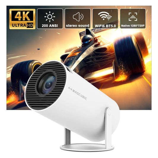 Home Cinema Outdoor Projector Hy300 4K Android 11 Dual Wifi