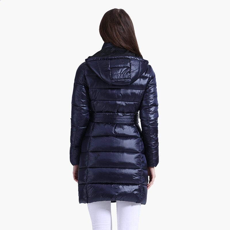 Winter Long Parkas Hooded Thick Windproof Warm Puffer Jackets For Women