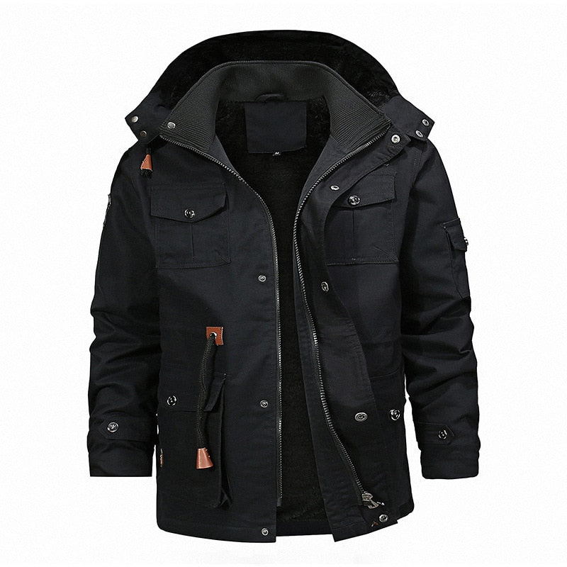 High-Quality Winter Fleece, Windbreaker Cargo Jackets for Men