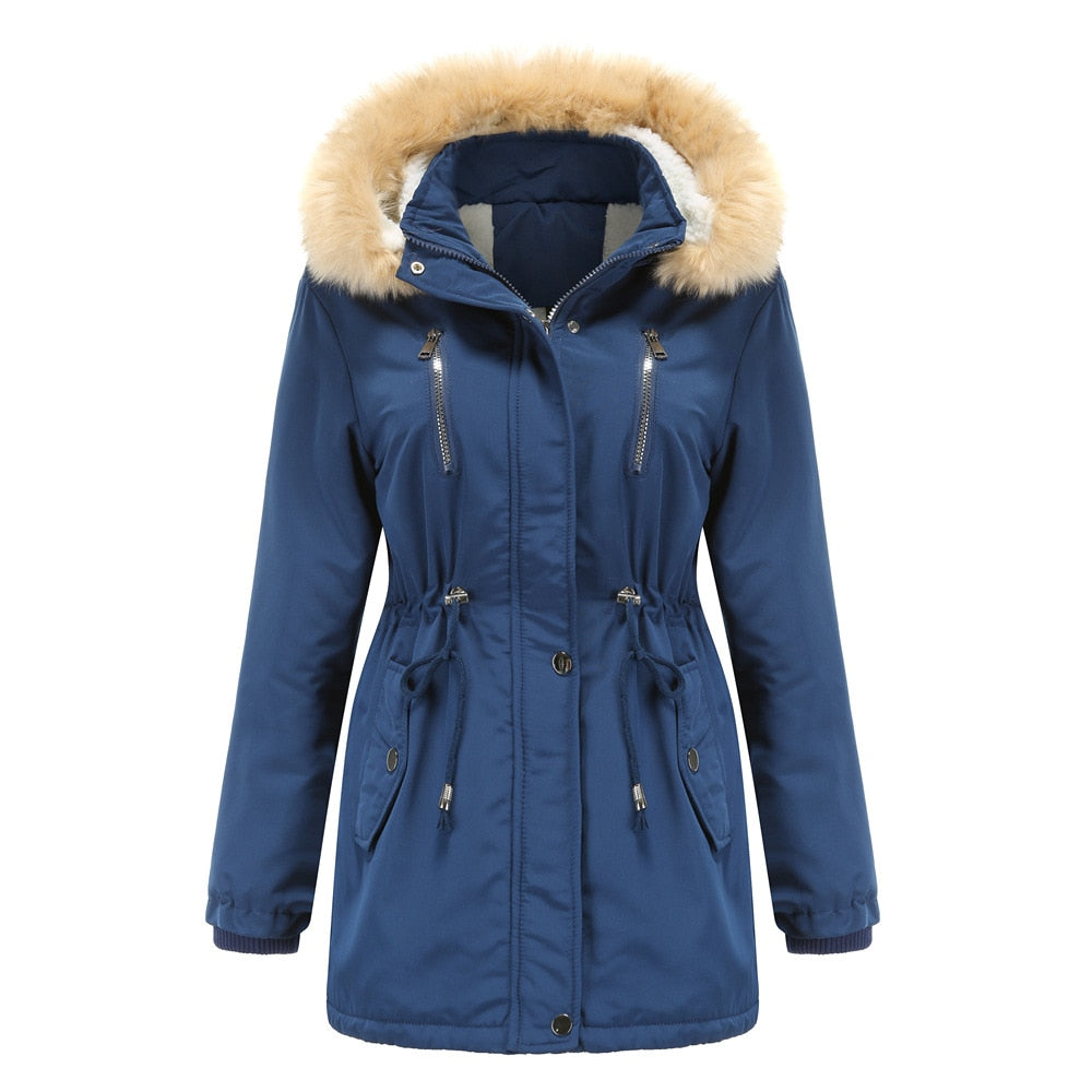 EU Thick Warm Padded Oversize Casual Winter Jacket for Women