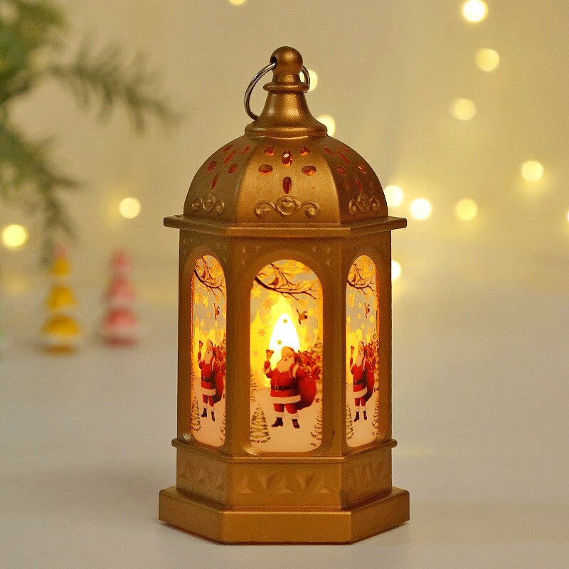 Christmas LED Wind Lights Lantern Lamp for Christmas and New Year Home Decor and Gifts