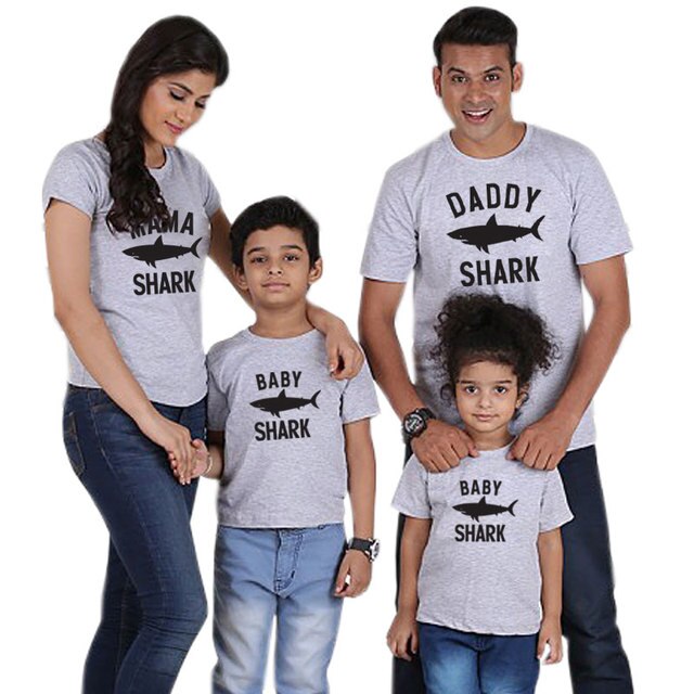 Family Matching Outfits for Father, Mother, Son and Daughter.