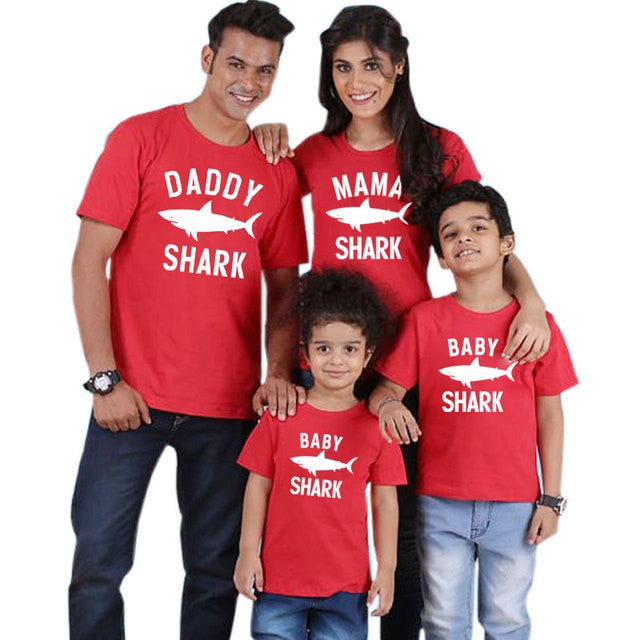 Family Matching Outfits for Father, Mother, Son and Daughter.