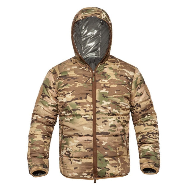 Winter Parka Military Camouflage Jacket Thermal Hooded Clothing for Men