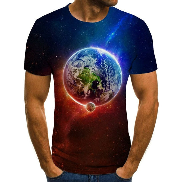 Summer 2020 new 3D printed T-shirt animal print men's T-shirt print casual T-shirt O-neck hip hop short sleeve size 110-6XL.