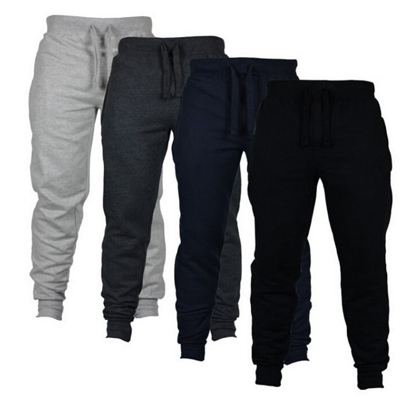 Mens Joggers Casual Pants Fitness Men Sportswear Tracksuit Bottoms Skinny Sweatpants Trousers Black Gyms Jogger Track Pants