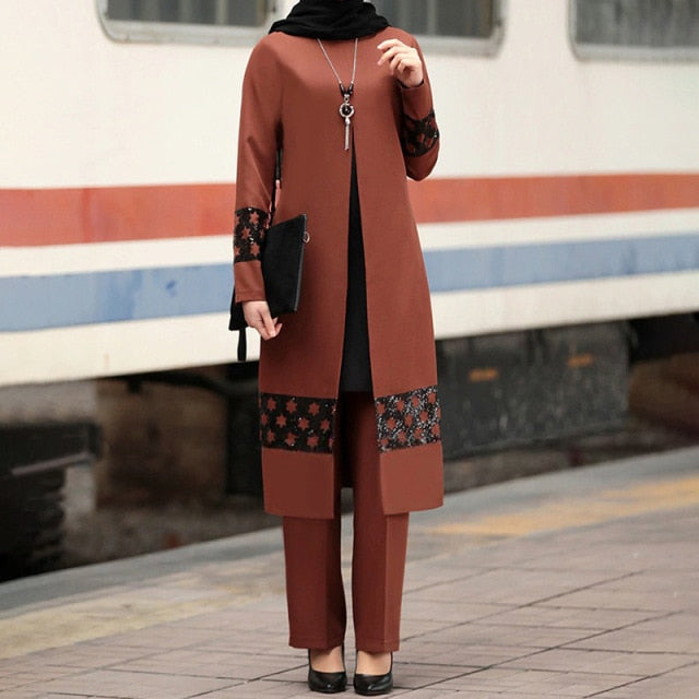 Muslim Fashion Abaya Dress set  Islamic Clothing for Women