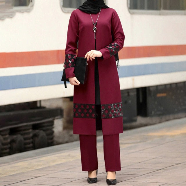 Muslim Fashion Abaya Dress set  Islamic Clothing for Women