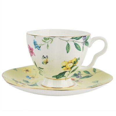 EECAMAIL British Afternoon Tea Bone China Coffee Cup Exquisite Luxury Set Ceramic tea Set Limited Dessert plate