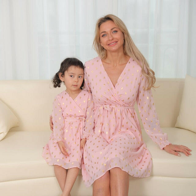 Mother and Daughter Matching Dresses.