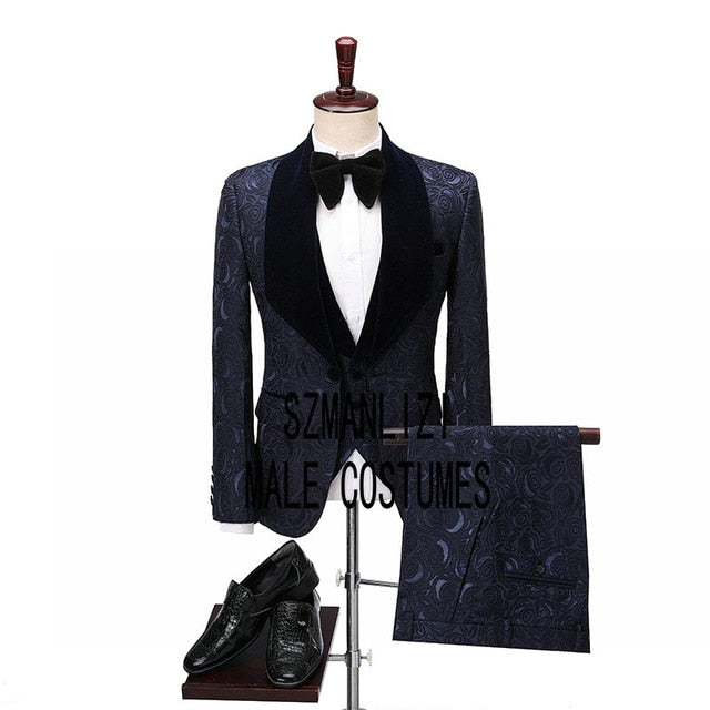 Men’s Wedding 3 pieces Italian Suits Design Custom Made Suits For Men