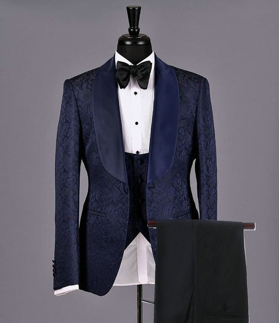 Men’s Wedding 3 pieces Italian Suits Design Custom Made Suits For Men