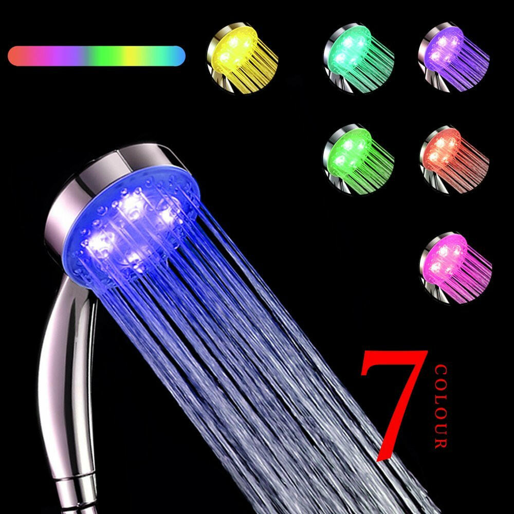 Seven Colors Flashing Jump Shower Head.