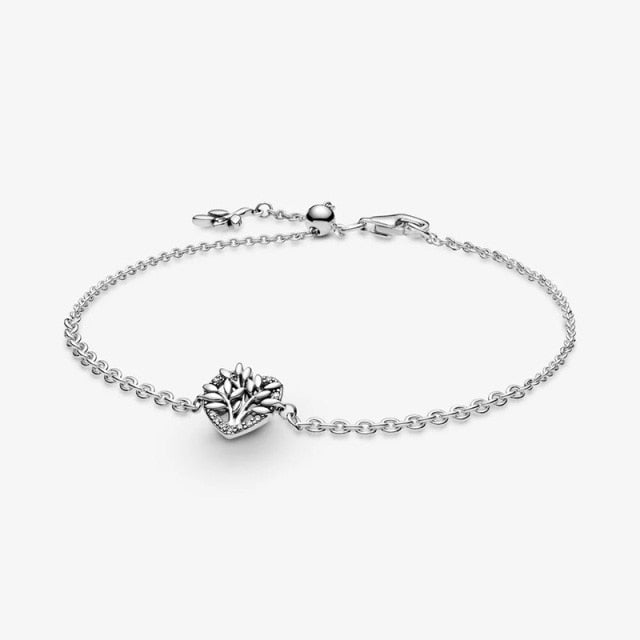 Cuff Chain Silver Bracelet for Women.