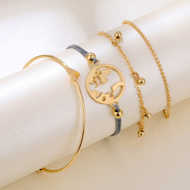 Gold Crystal Female Bracelet.