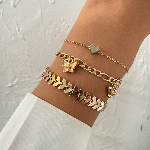 Gold Crystal Female Bracelet.