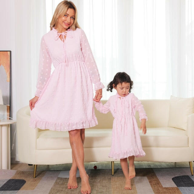 Mother and Daughter Matching Dresses.