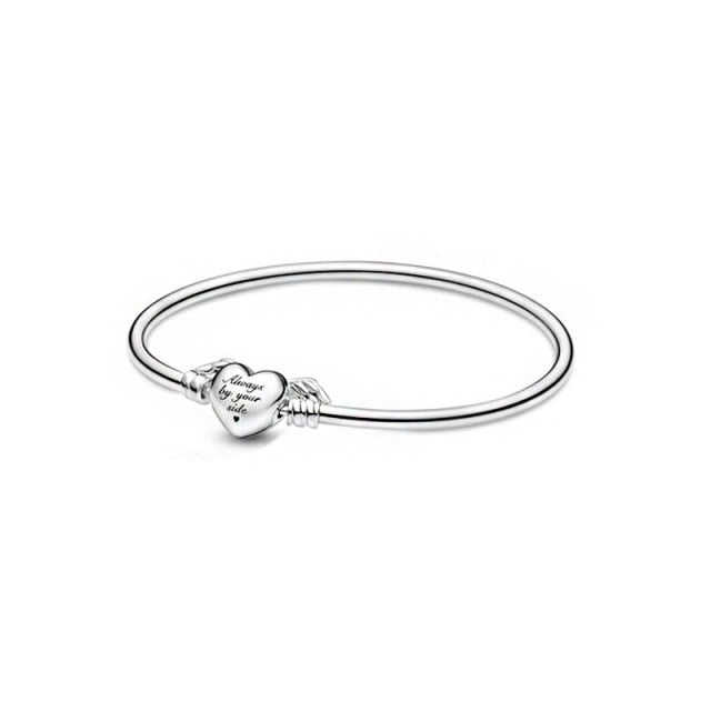 Cuff Chain Silver Bracelet for Women.