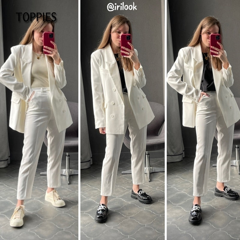 Women Blazer and Pant- Two pieces Set.