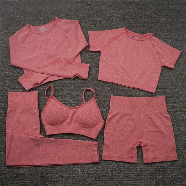 Seamless Women Yoga Set Gym Fitness Sportswear