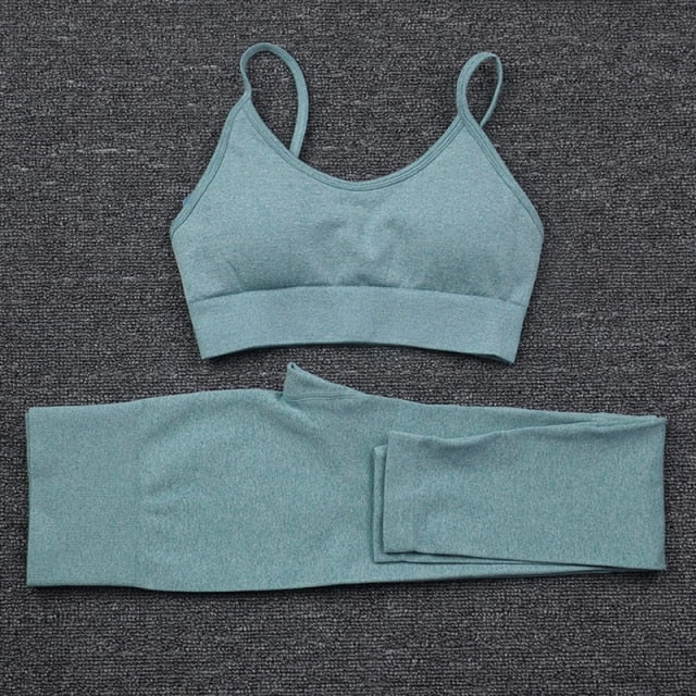 Seamless Women Yoga Set Gym Fitness Sportswear