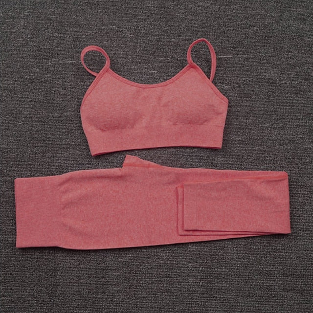 Seamless Women Yoga Set Gym Fitness Sportswear