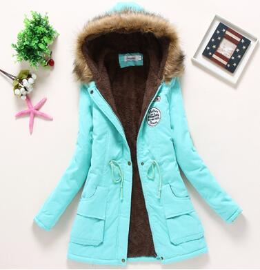 New Plus size winter military hooded jacket / coats for women