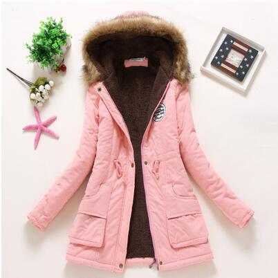 New Plus size winter military hooded jacket / coats for women