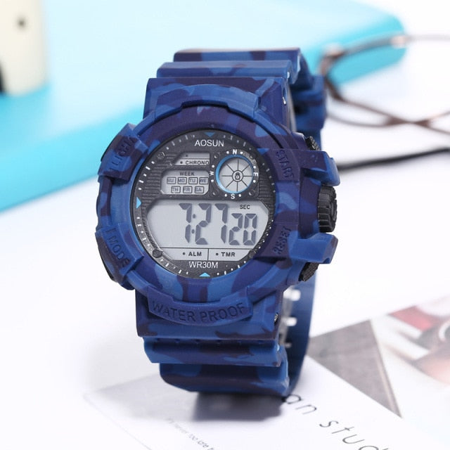 Outdoor 30M Waterproof Sports Men Watch Couple Fashion Popular Men&#39;s Multi-Functional LED Electronic Watchs For G Style Shock