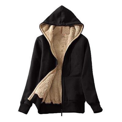 Women’s Cashmere Winter Warm Hooded Jacket Coat