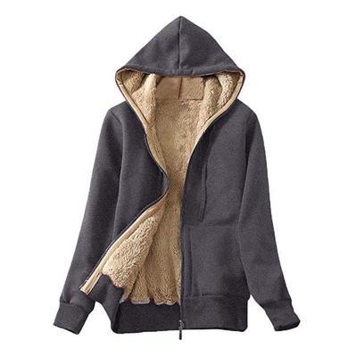 Women’s Cashmere Winter Warm Hooded Jacket Coat