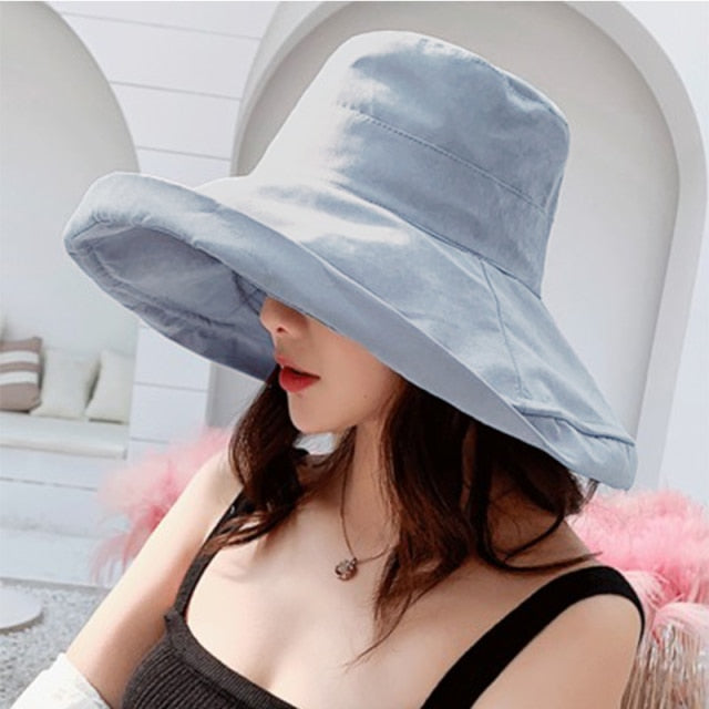 Double-Sided Bucket Fashion Hats for Women.