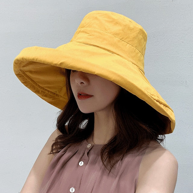 Double-Sided Bucket Fashion Hats for Women.