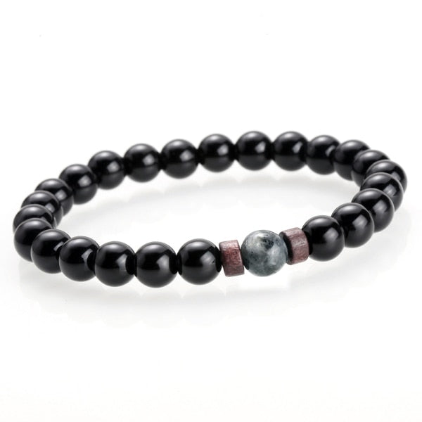 Moonstone Bead Bracelet for Men.