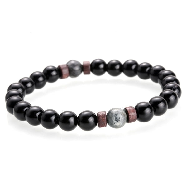 Moonstone Bead Bracelet for Men.